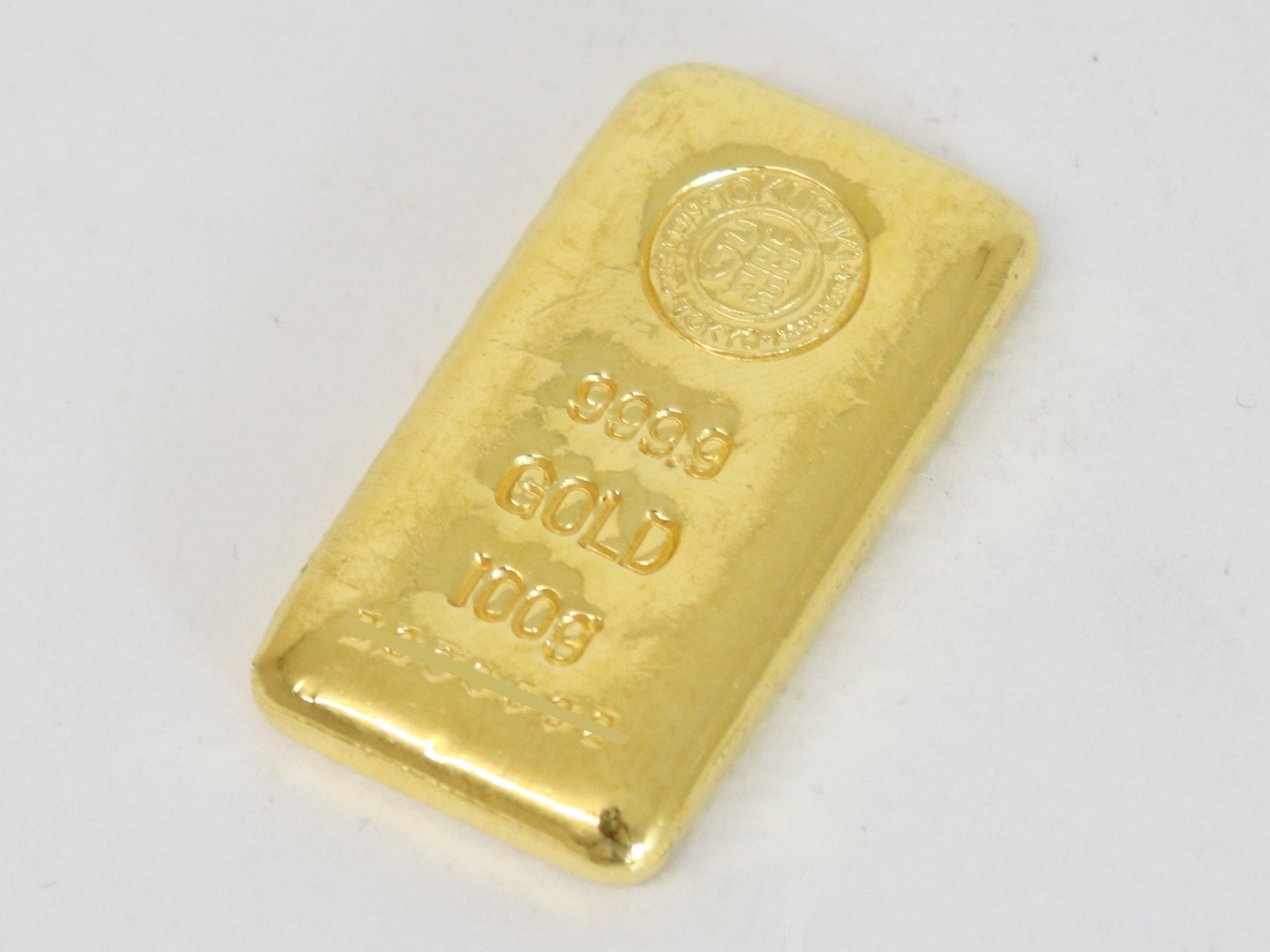 金 インゴット プラチナ 金塊 100g 新品 徳力 金塊 公式国際ブランド